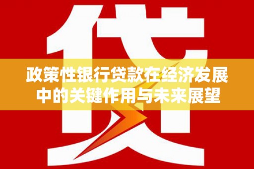 江西政策性银行贷款在经济发展中的关键作用与未来展望