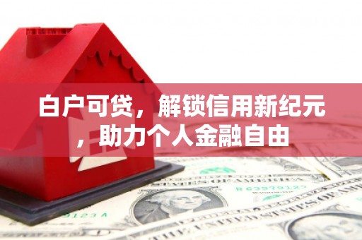 江西白户可贷，解锁信用新纪元，助力个人金融自由