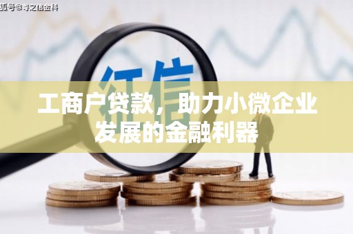 江西工商户贷款，助力小微企业发展的金融利器