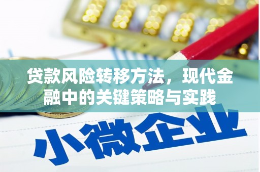江西贷款风险转移方法，现代金融中的关键策略与实践