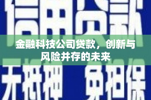 江西金融科技公司贷款，创新与风险并存的未来