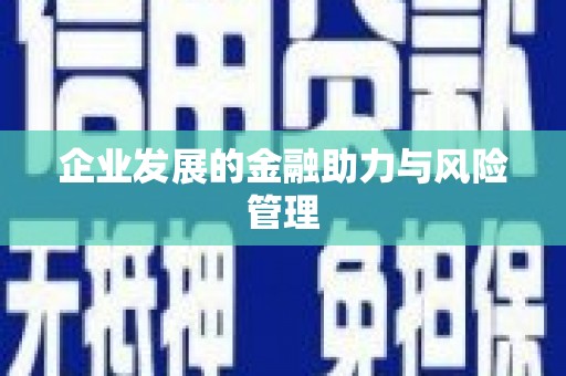 江西企业发展的金融助力与风险管理