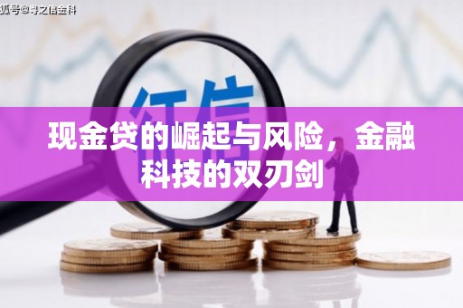 江西现金贷的崛起与风险，金融科技的双刃剑