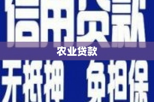 江西农业贷款
