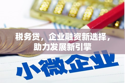 江西税务贷，企业融资新选择，助力发展新引擎