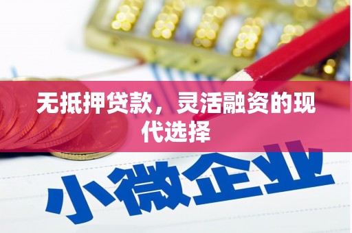 江西无抵押贷款，灵活融资的现代选择