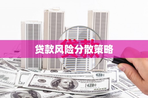 江西贷款风险分散策略