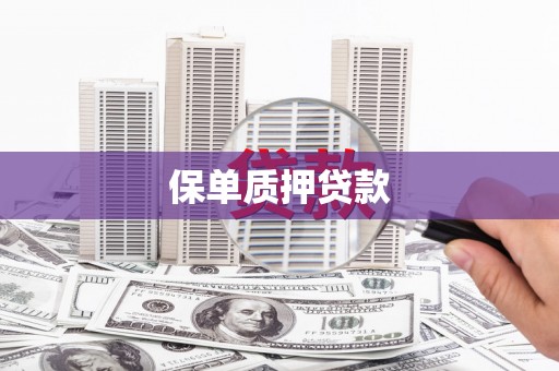 江西保单质押贷款