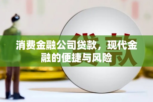 江西消费金融公司贷款，现代金融的便捷与风险